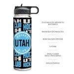 Rico Industries NHL Hockey Utah Hockey Club 22oz Stainless Steel Tumbler with Lid - Great For Coffee, Tea, Water or Cocktails