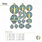 Desert Cactus Chicago Sky Sticker WNBA Women's National Basketball Association Officially Licensed Vinyl Decal Laptop Water Bottle Car Scrapbook 6.65x4.06 Sheet (Type 1-1)