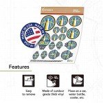 Desert Cactus Chicago Sky Sticker WNBA Women's National Basketball Association Officially Licensed Vinyl Decal Laptop Water Bottle Car Scrapbook 6.65x4.06 Sheet (Type 1-1)
