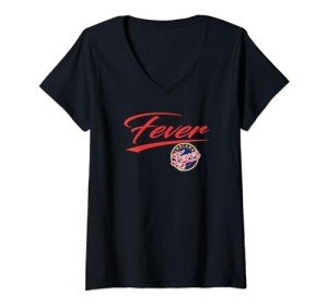 Womens WNBA Indiana Fever Officially Licensed V-Neck T-Shirt