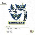 Desert Cactus Dallas Wings Sticker WNBA Women's National Basketball Association Officially Licensed Vinyl Decal Laptop Water Bottle Car Scrapbook (Type 2)
