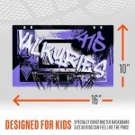 Franklin Sports WNBA Golden State Valkyries Over The Door Basketball Hoop - Kids Indoor Basketball Hoop with Mini Ball - WNBA Fan Shop Mini Hoop for Bedroom + Office