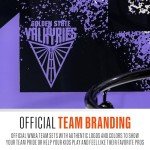 Franklin Sports WNBA Golden State Valkyries Over The Door Basketball Hoop - Kids Indoor Basketball Hoop with Mini Ball - WNBA Fan Shop Mini Hoop for Bedroom + Office