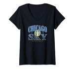 Womens WNBA Chicago Sky Courtside V-Neck T-Shirt