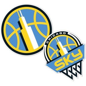 Desert Cactus Chicago Sky Sticker WNBA Women's National Basketball Association Officially Licensed Vinyl Decal Laptop Water Bottle Car Scrapbook (4 Inch)