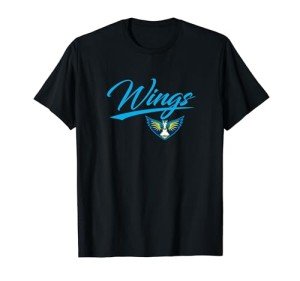 WNBA Dallas Wings Officially Licensed T-Shirt, Small, Black