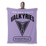 NORTHWEST Golden State Valkyries WNBA High Block Silk Touch Throw Blanket 50 x 60 inches