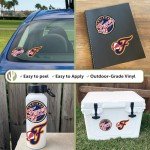 Desert Cactus Indiana Fever Sticker WNBA Women's National Basketball Association Officially Licensed Vinyl Decal Laptop Water Bottle Car Scrapbook (4 Inch)