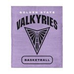 NORTHWEST Golden State Valkyries WNBA High Block Silk Touch Throw Blanket 50 x 60 inches