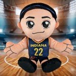 Bleacher Creatures Indiana Fever Caitlin Clark 8" WNBA Kuricha Plush - Soft Chibi Inspired WNBA Superstar