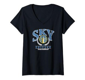 Womens WNBA Chicago Sky Top Class Out Of Bounds V-Neck T-Shirt