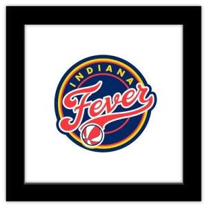 Trends International Gallery Pops WNBA Indiana Fever - Primary Logo Wall Art, 12" x 12" Gallery Pops Wall Art, Black Framed Version