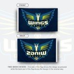 Desert Cactus Dallas Wings Flag Team WNBA 100% Polyester Indoor Outdoor 3x5 feet Flags (Dark Blue)