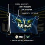 Desert Cactus Dallas Wings Flag Team WNBA 100% Polyester Indoor Outdoor 3x5 feet Flags (Dark Blue)