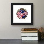 Trends International Gallery Pops WNBA Indiana Fever - Primary Logo Wall Art, 12" x 12" Gallery Pops Wall Art, Black Framed Version