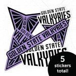 Desert Cactus Golden State Valkyries WNBA Women's National Basketball Association Officially Licensed Sticker Vinyl Decal Laptop Water Bottle Car Scrapbook (Type 2-1)