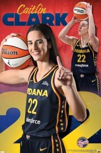 Trends International WNBA Indiana Fever - Caitlin Clark 24 Wall Poster, 34L x 22.4W, Unframed Version
