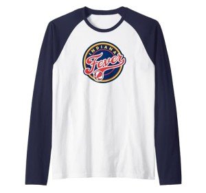 WNBA Indiana Fever Fan Base Raglan Baseball Tee