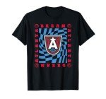 WNBA Atlanta Dream Retro Wavy Checkerboard T-Shirt
