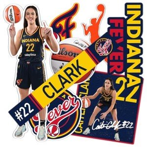 Desert Cactus Caitlin Clark Indiana Fever WNBA Officially Licensed Sticker Vinyl Decal Laptop Water Bottle Car Scrapbook (P5)