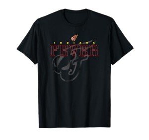 WNBA Official Indiana Fever Black In Black T-Shirt