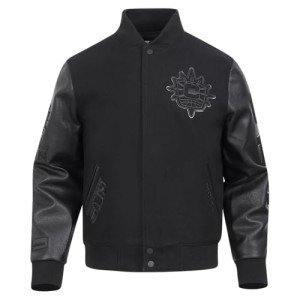 Pro Standard MENS WNBA CONNECTICUT SUN CLASSIC 3BK VARSITY JACKET JET BLACK L