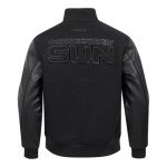 Pro Standard MENS WNBA CONNECTICUT SUN CLASSIC 3BK VARSITY JACKET JET BLACK L