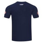 Pro Standard Mens WNBA Connecticut Sun Classic Chenille Short Sleeve Tee Midnight Navy 3XL