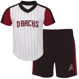 MLB Toddler 2-4 The Line Up Official 2 Piece Short Sleeve T-Shirt & Shorts Set (US, Age, 4 Years, Arizona Diamondbacks)
