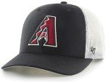 47 MLB Trucker Snapback Adjustable Hat, Adult One Size Fits All - Arizona Diamondbacks, Arizona Diamondbacks Black