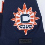Pro Standard Mens WNBA Connecticut Sun Classic Chenille Short Sleeve Tee Midnight Navy 3XL