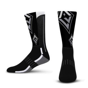 For Bare Feet WNBA LAS VEGAS ACES Zoom II Crew Sock Size Medium