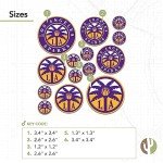 Desert Cactus Los Angeles LA Sparks WNBA Women's National Basketball Association Officially Licensed Sticker Vinyl Decal Laptop Water Bottle Car Scrapbook (Type 1-1)