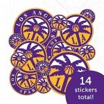Desert Cactus Los Angeles LA Sparks WNBA Women's National Basketball Association Officially Licensed Sticker Vinyl Decal Laptop Water Bottle Car Scrapbook (Type 1-1)