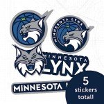 Desert Cactus Minnesota Lynx WNBA Women's National Basketball Association Officially Licensed Sticker Vinyl Decal Laptop Water Bottle Car Scrapbook (Type 2)