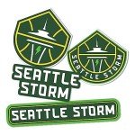 Desert Cactus Seattle Storm Sticker WNBA Women's National Basketball Association Officially Licensed Vinyl Decal Laptop Water Bottle Car Scrapbook Sheet (Type 2)