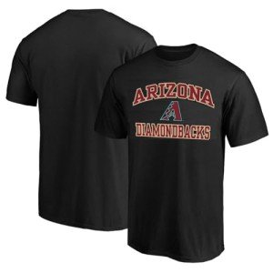 MLB Kids Youth 8-20 Official City Headline Arch Logo Team T-Shirt (US, Numeric, 14, 16, Regular, Arizona Diamondbacks - Black)