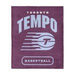 NORTHWEST Toronto Tempo WNBA High Block Silk Touch Throw Blanket 50 x 60 inches