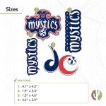 Desert Cactus Washington Mystics Sticker WNBA Women's National Basketball Association Officially Licensed Vinyl Decal Laptop Water Bottle Car Scrapbook (Type 2)