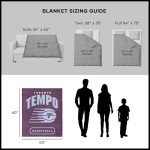 NORTHWEST Toronto Tempo WNBA High Block Silk Touch Throw Blanket 50 x 60 inches