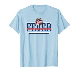 Indiana Fever WNBA T-Shirt, Women's Blue Small Classic Crew Neck Letter Print Top