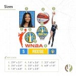 Desert Cactus Angel Reese Chicago Sky WNBA Women's National Basketball Association Officially Licensed Sticker Vinyl Decal Laptop Water Bottle Car Scrapbook (P2)