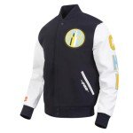 Pro Standard MENS WNBA CHICAGO SKY CLASSIC CHENILLE VARSITY JACKET BLACK/WHITE M60030 L