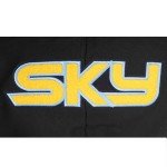 Pro Standard MENS WNBA CHICAGO SKY CLASSIC CHENILLE PULL OVER HOODIE BLACK XL