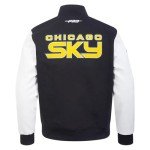 Pro Standard MENS WNBA CHICAGO SKY CLASSIC CHENILLE VARSITY JACKET BLACK/WHITE M60030 L