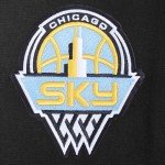 Pro Standard MENS WNBA CHICAGO SKY CLASSIC CHENILLE PULL OVER HOODIE BLACK XL