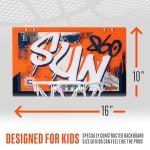 Franklin Sports WNBA Connecticut Sun Over The Door Basketball Hoop - Kids Indoor Basketball Hoop with Mini Ball - WNBA Fan Shop Mini Hoop for Bedroom + Office