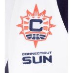 Pro Standard MENS WNBA CONNECTICUT SUN CLASSIC CHENILLE VARSITY JACKET MIDNIGHT NAVY/WHITE L