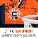 Franklin Sports WNBA Connecticut Sun Over The Door Basketball Hoop - Kids Indoor Basketball Hoop with Mini Ball - WNBA Fan Shop Mini Hoop for Bedroom + Office