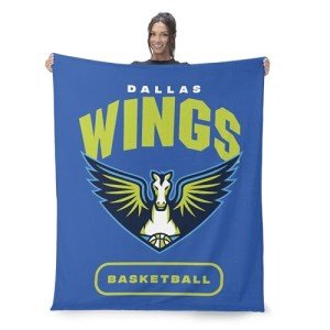 NORTHWEST Dallas Wings WNBA High Block Silk Touch Throw Blanket 50 x 60 inches